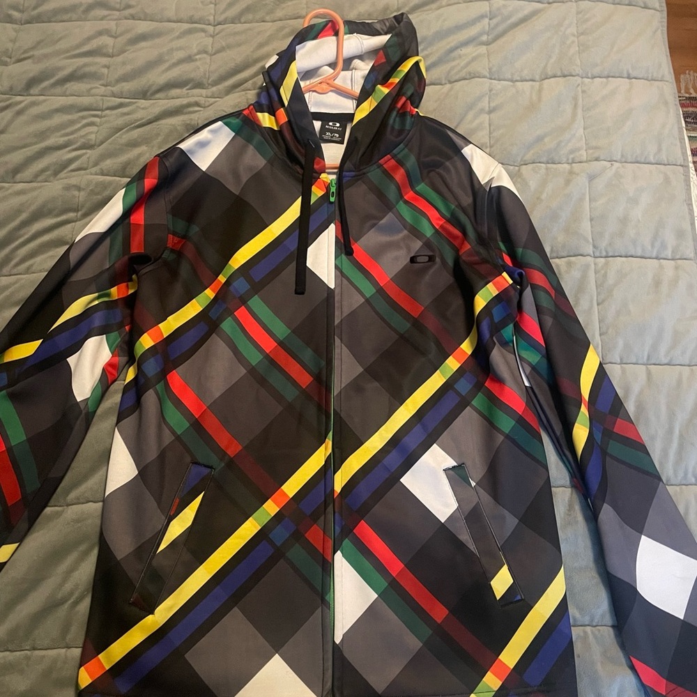 Oakley Men's Vibrant Plaid Outer Layer Jacket